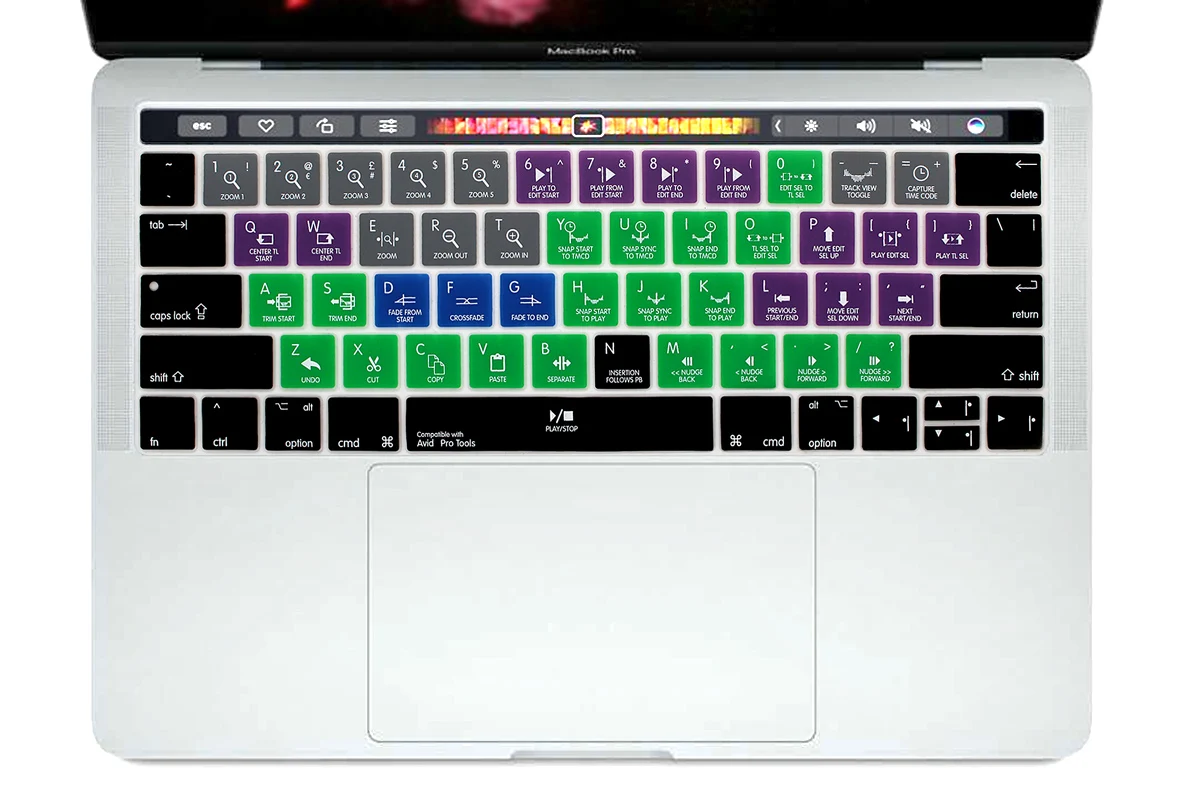 Силиконовый чехол с клавиатурой США для Macbook Pro 13 &quotA1706 и 15&quot A1707 сенсорной