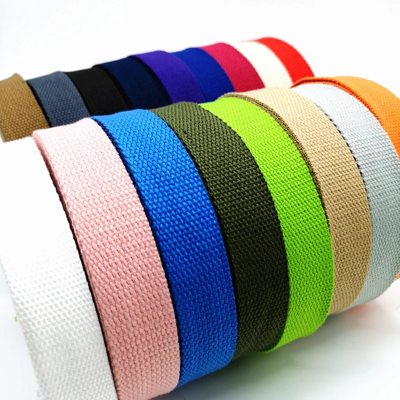 

10 yards 1" 25mm Canvas Ribbon Cotton Webbing Nylon Strap Sewing Bag Belt Accessories