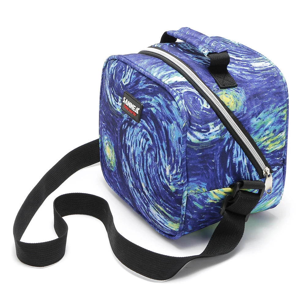 SANNE 6L Children's Cartoon Insulation Portable Picnic Lunch Bag Cooler Oxford Thermal Insulation Delivery Package Insulated