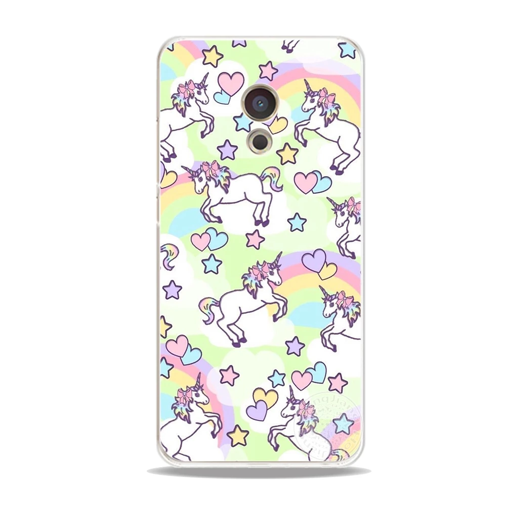 HAMEINUO милый Единорог динозавр Радуга чехол для телефона Meizu M5 M5S M6 M2 M3 M3S MX4 MX5 MX6 PRO 6 5 U10 U20 note plus|case for meizu|phone casescase