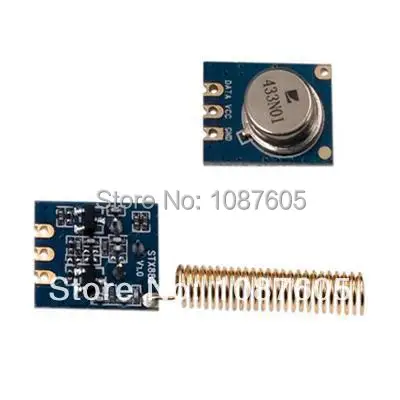2pcs/lot STX882 - 315MHz 433MHz Small size100m ASK Transmitter Module+nickel plated spring antenna