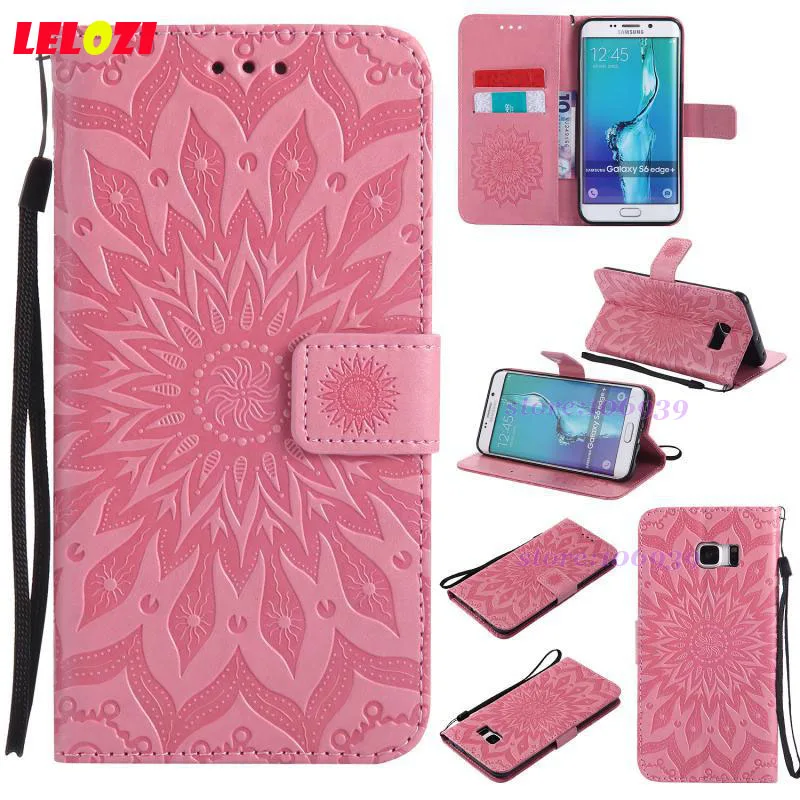 Lelozi кошелек Флип Ретро ТПУ Девушка Сумка Корпус для Samsung Galaxy galxy S6 Edge Plus 5.7 sm g928f