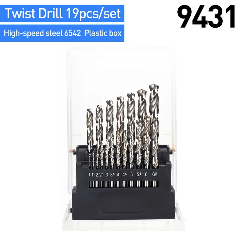 HUHAO Stainless steel turning head high speed steel twist drill bit metal alloy hand drill bit set multi- function set - Цвет: 9431