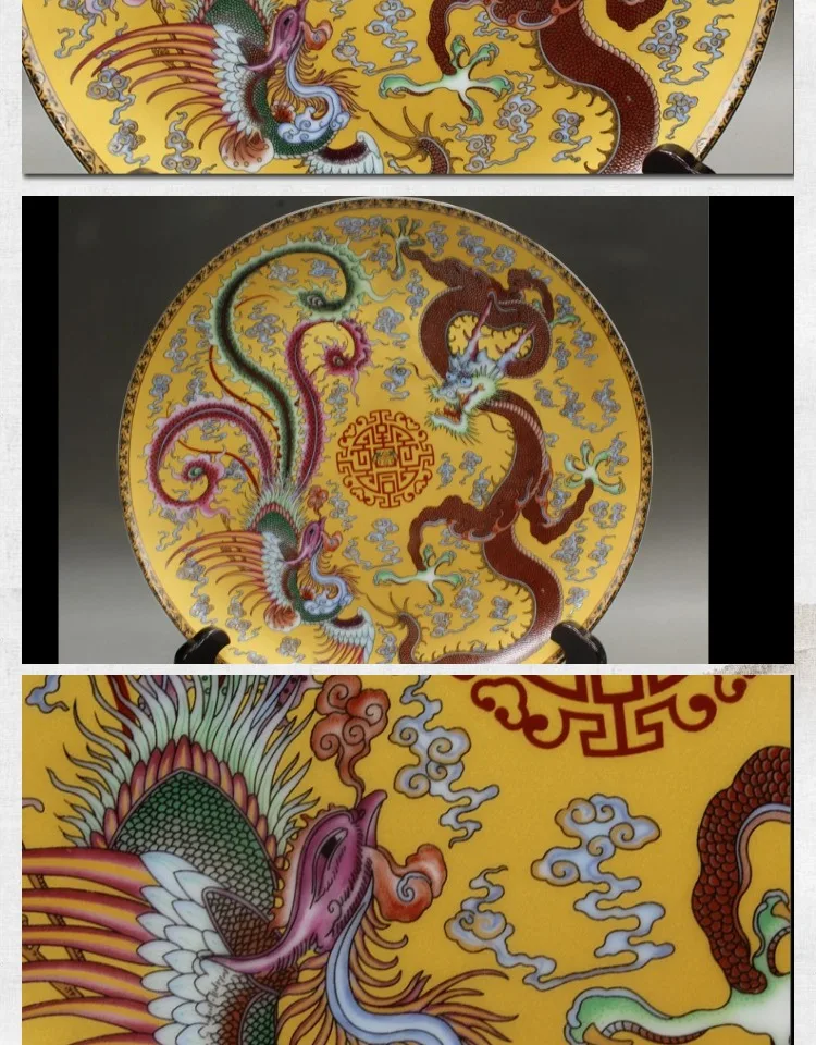 Qing Qianlong longfengchengxiang фарфор антикварный керамические винтажные старые товары
