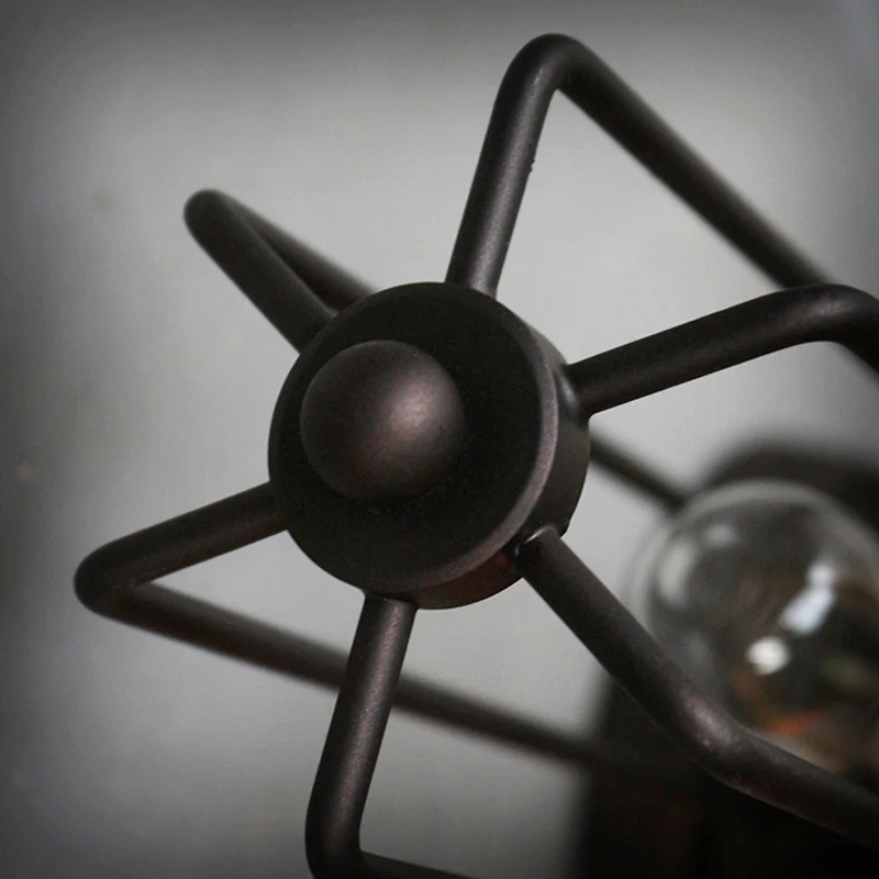 Винтажная настенная лампа в стиле лофт с двойной трубкой комнатный светильник