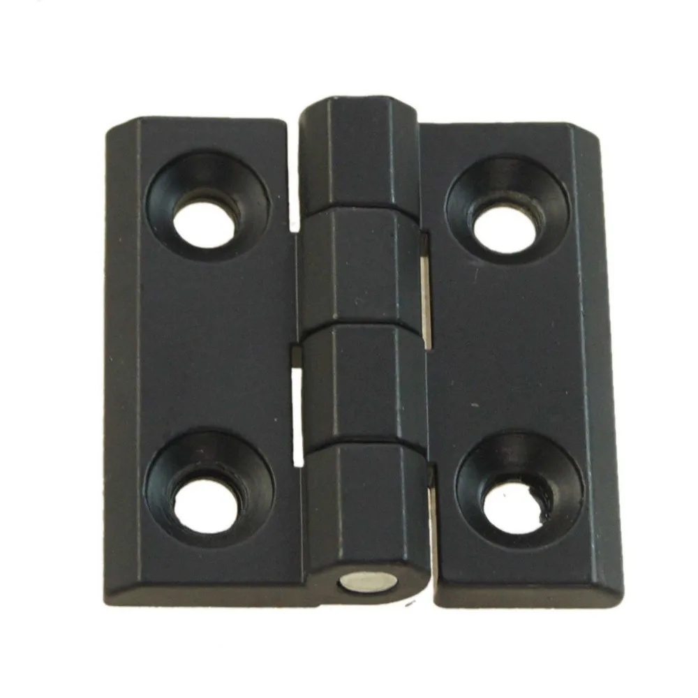 

1 Pair Machine Control Box Cover Industrial Hinges Bolt Black 50x50mm