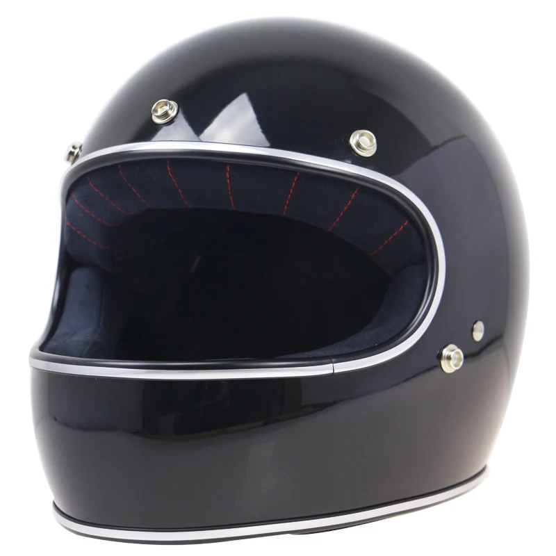 Ручной работы в стиле ретро стиль мотоциклетный шлем стекловолокна оболочка