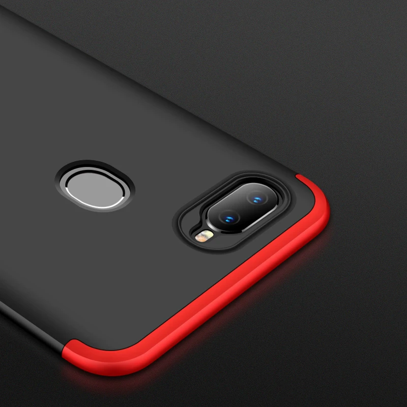 Для OPPO A7 AX7 чехол жесткий 3 в 1 полная защита ультра тонкий матовый Жесткий ПК