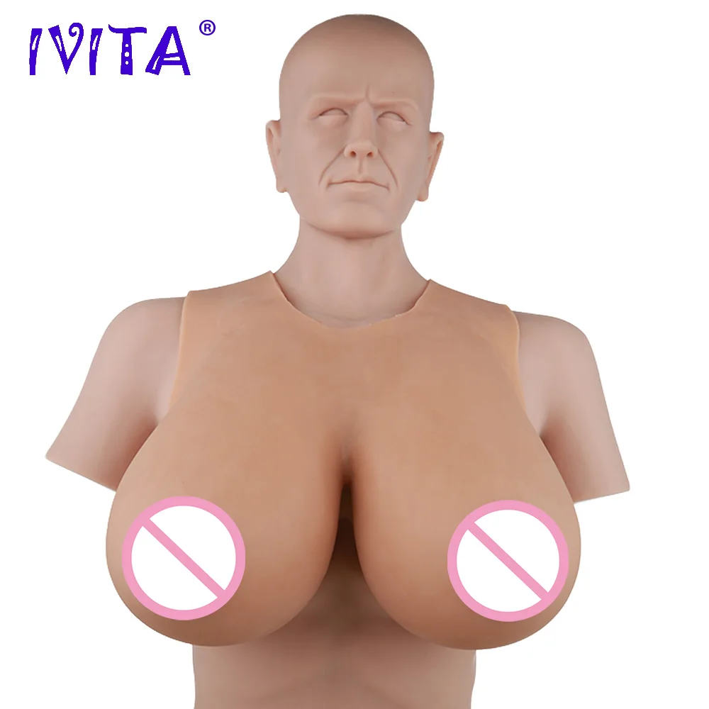 Реалистичная силиконовая грудь IVITA 10 кг поддельные груди для трансвеститов