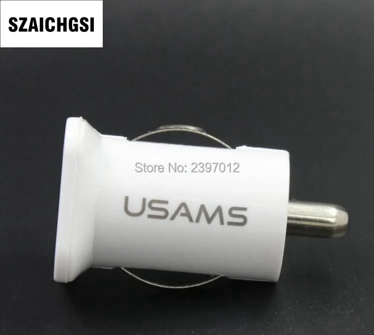 Автомобильное зарядное устройство SZAICHGSI для USAMS Micro 200 А с двумя USB-портами |