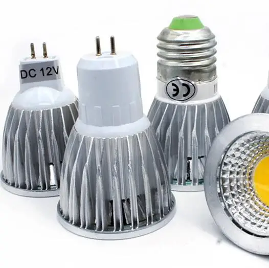 COB GU10 GU5.3 E27 E14 MR16 12V лампада СВЕТОДИОДНАЯ Лампа 220V 110V 3W 5W 7W Bombillas светодиодные