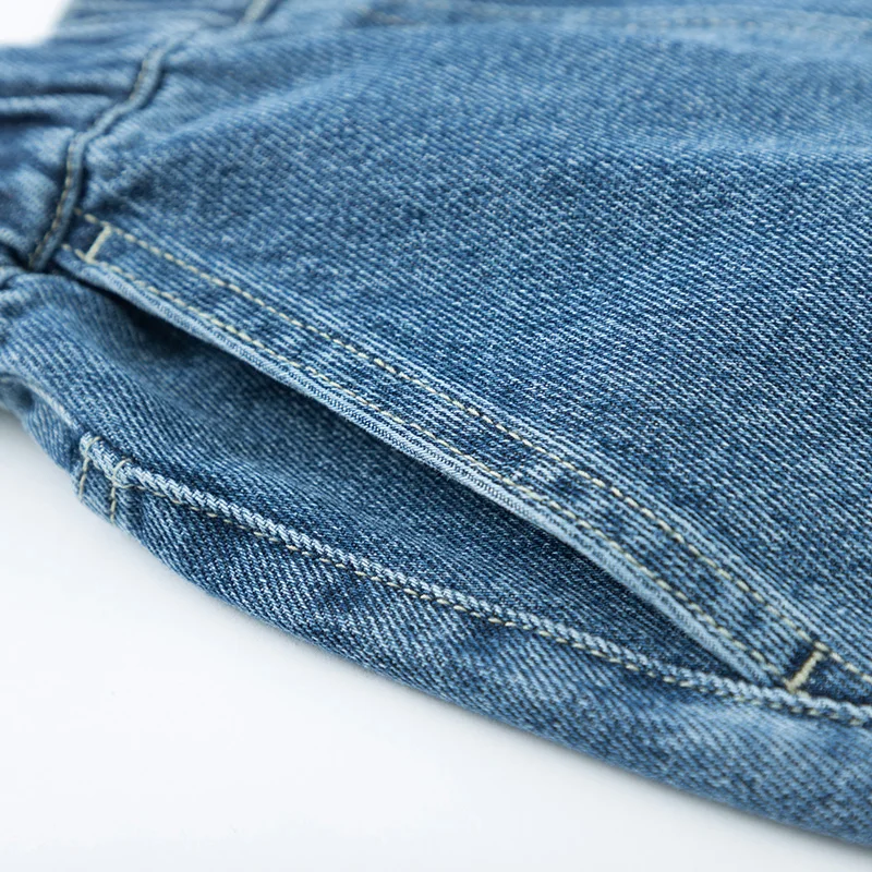 Женские джинсовые шорты SEMIR летние тонкие в стиле ретро с высокой талией сеточку