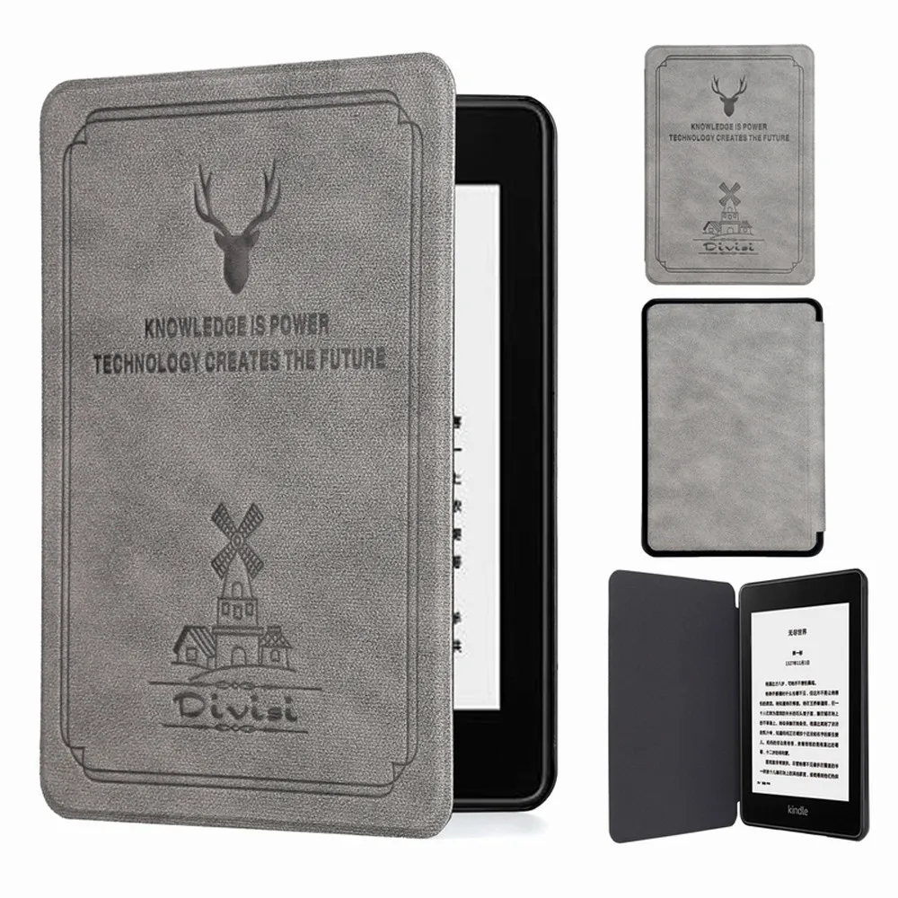 Ультратонкий смарт-чехол из искусственной кожи для Amazon New Kindle Paper white 4 10-го