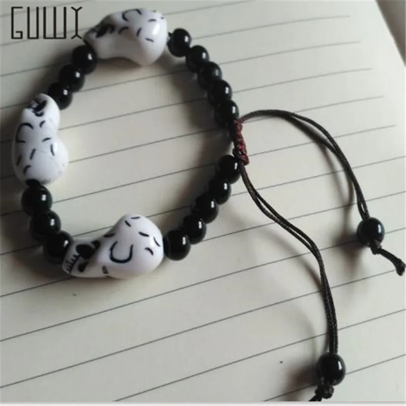 

1pcs Bracelets pirate skull beads bracelet for The child's hand catenary Children's Gift Halloween