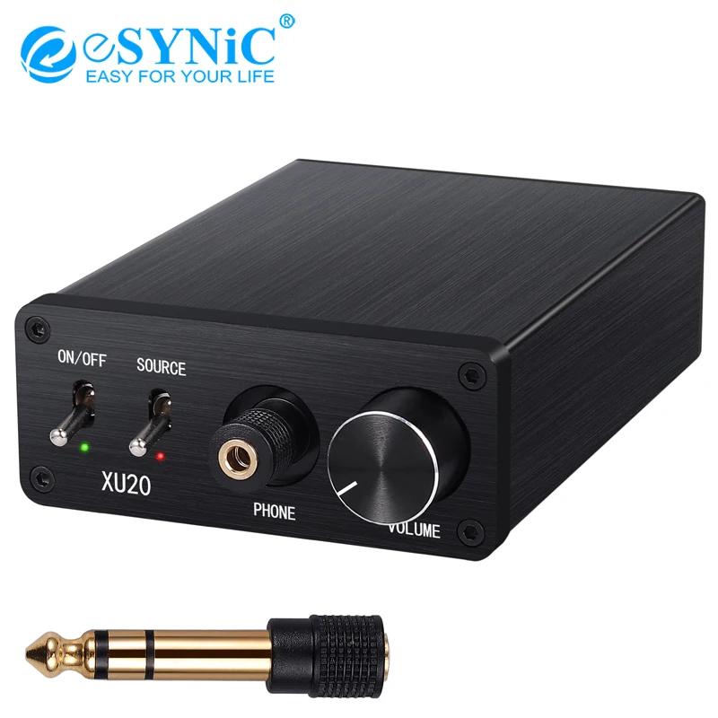 ESYNiC цифро аналоговый аудио конвертер с HiFi усилитель для наушников коаксиальный