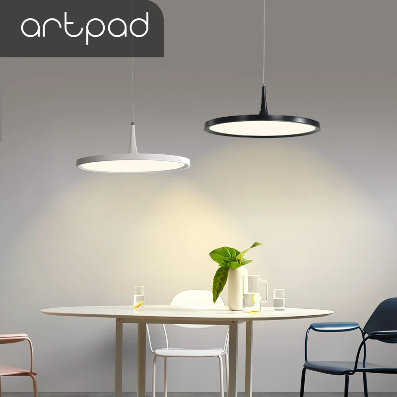 Artpad 24 Вт современная простота затемнения подвесной светильник столовая Ресторан
