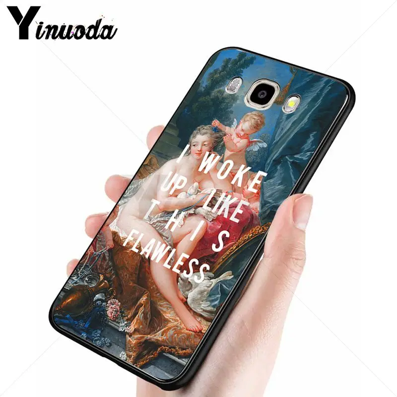 Yinuoda классический арт мемы картина с цитатами чехол для телефона Fundas Samsung Galaxy j6plus j7prime j8 j2prime j4plus 2018
