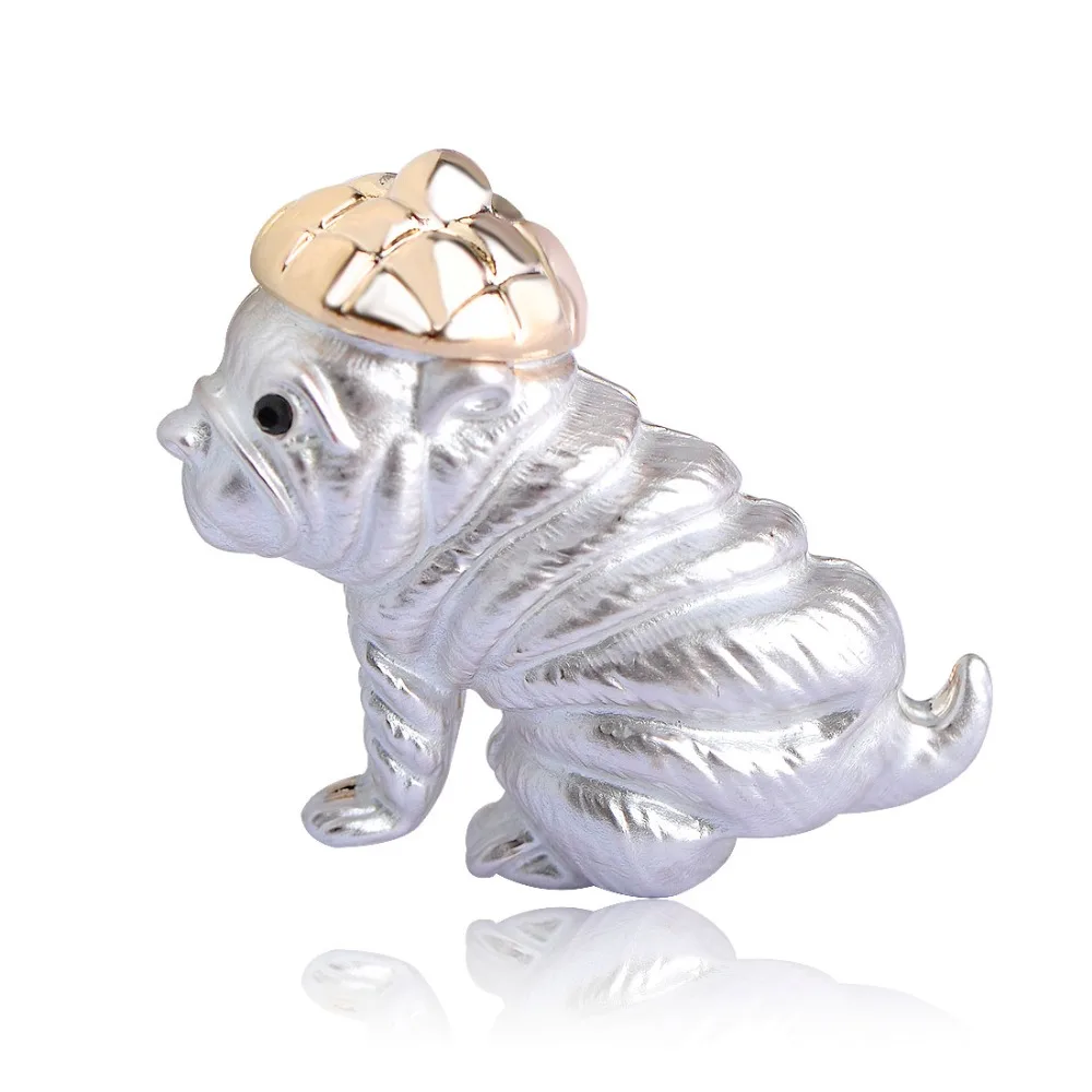 Винтажная брошка для собак Shar Pei женская одежда животных золотого цвета