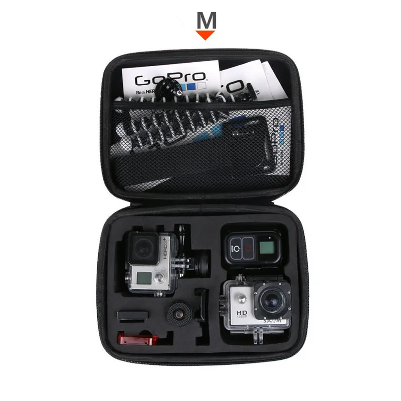 Портативная сумка для хранения, защитный чехол EVA Box для GoPro Hero 6 5 4 3+ Xiaomi Yi Sjcam, аксессуары для экшн-камеры, камуфляжная сумка