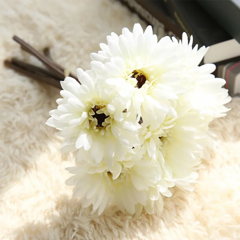 Искусственные герберы разных цветов (Ромашки) Шелковый цветок домашний