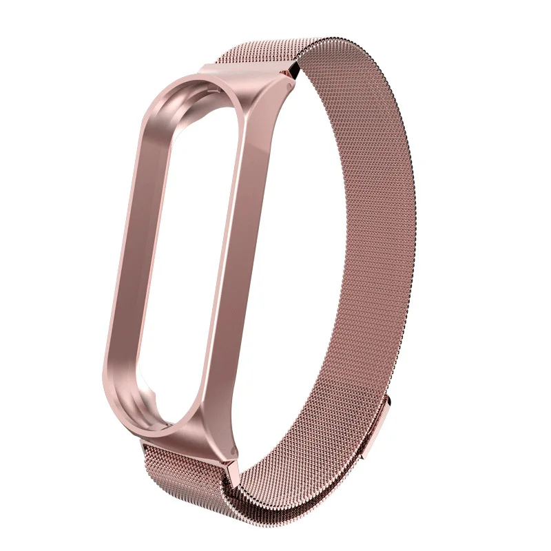 LETSGR mi Band 3 Нержавеющая сталь lanese металлический ремешок для Xiaomi band сменный носимых