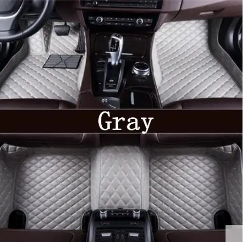 Высококачественные автомобильные кожаные напольные коврики для Land Rover Range Evoque