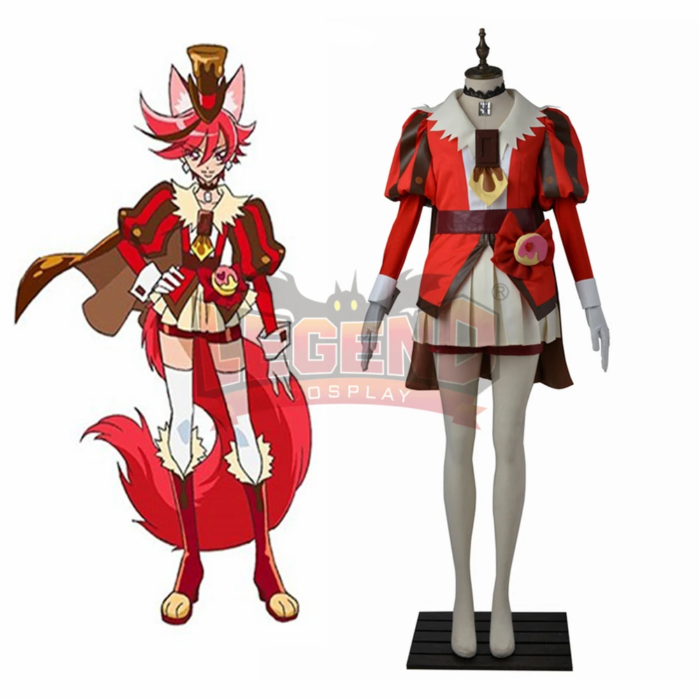 Костюм для косплея KiraKira Precure A La Mode Cure шоколад Kenjo Akira костюм Хэллоуина девочки