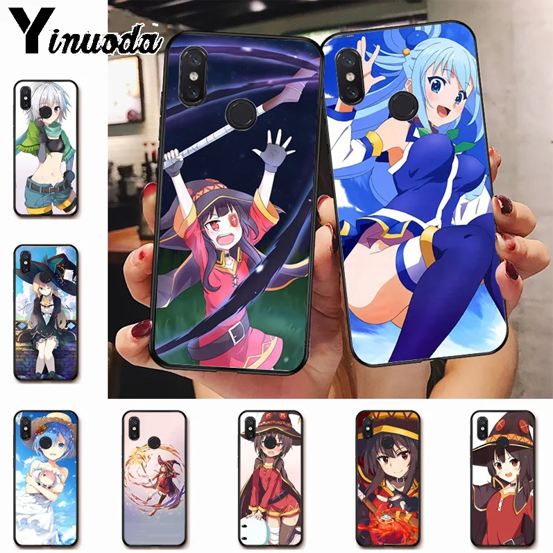 Чехол KonoSuba Megumin Kono для телефона xiaomi mi 8 9 9t 10pro A1 A2 redmi 7 8a 9a note5 note7 note8pro 8t note9s 9pro