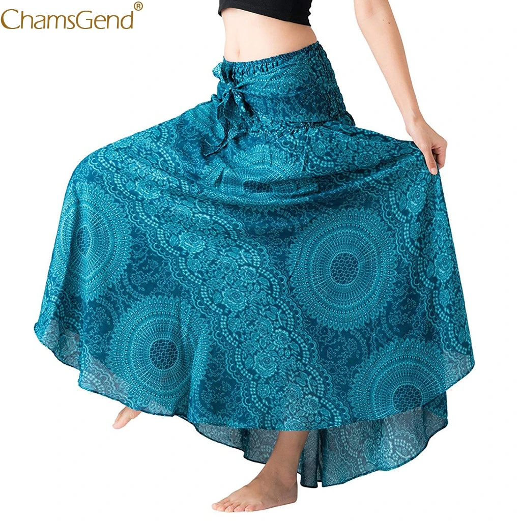 Bohemian skirts womens plus size long for women Long Hippie Gypsy Boho Floral Halter Skirt Cotton Apr | Женская одежда