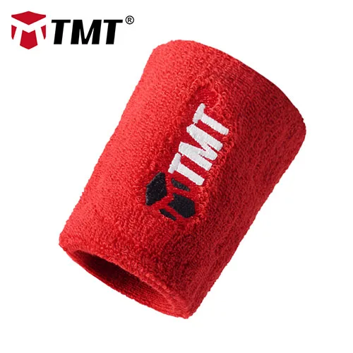 Red TMT напульсники спортивный напульсник повязка на руку пот Скоба для запястья обертывания тренажерный зал волейбол баскетбол бадминтон хлопок 8 цветов - Цвет: Red