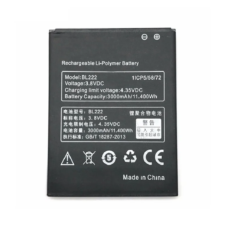 

Battery BL222 For Lenovo S660 S668T S 660 668T 3000mAh 3.8v High Quality Li-ion Cell Phone Batteries In stock