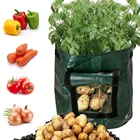 Мешок для выращивания растений, овощей, картофеля, моркови, лука, растений, уплотненный контейнер для посадки с ручкой, садовый горшок