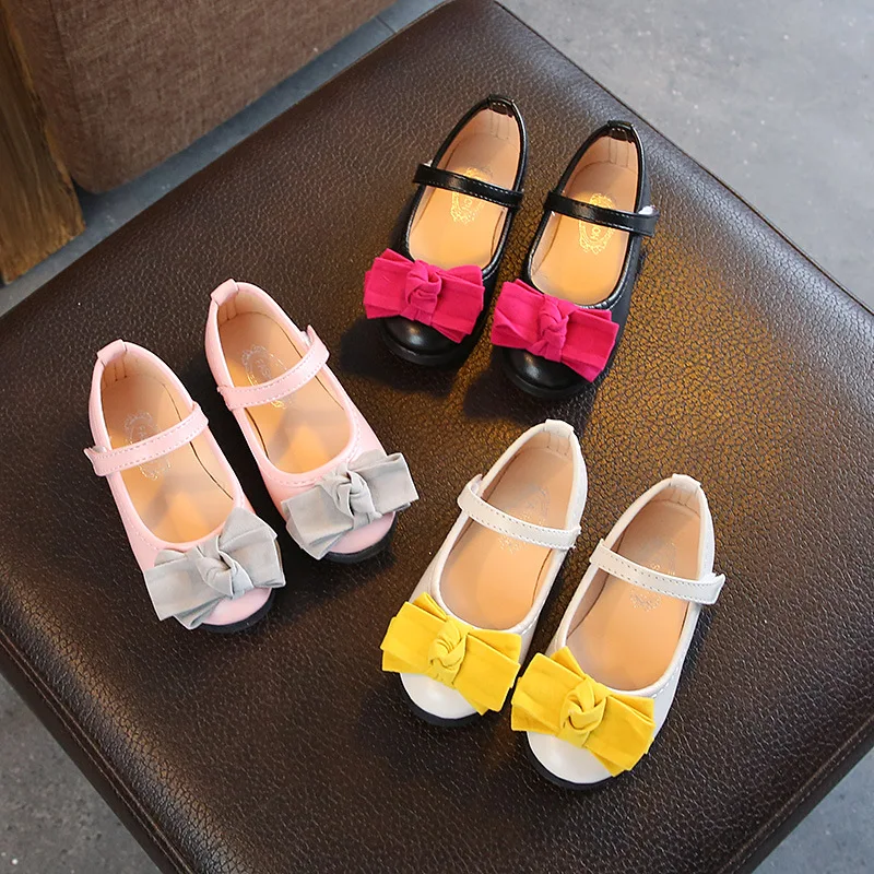 Туфли для девочек Новинка весна-лето 2019 детские мягкие кожаные туфли платье