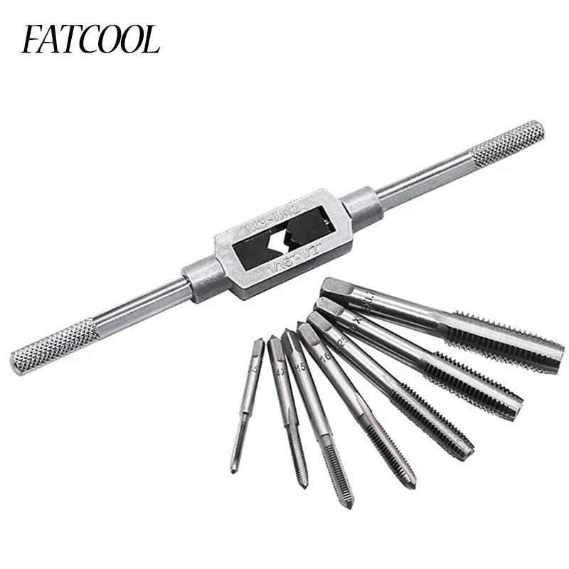 FATCOOL 8 шт. HSS ручное нажатие Резьбовая резьба метрические пробки набор меток