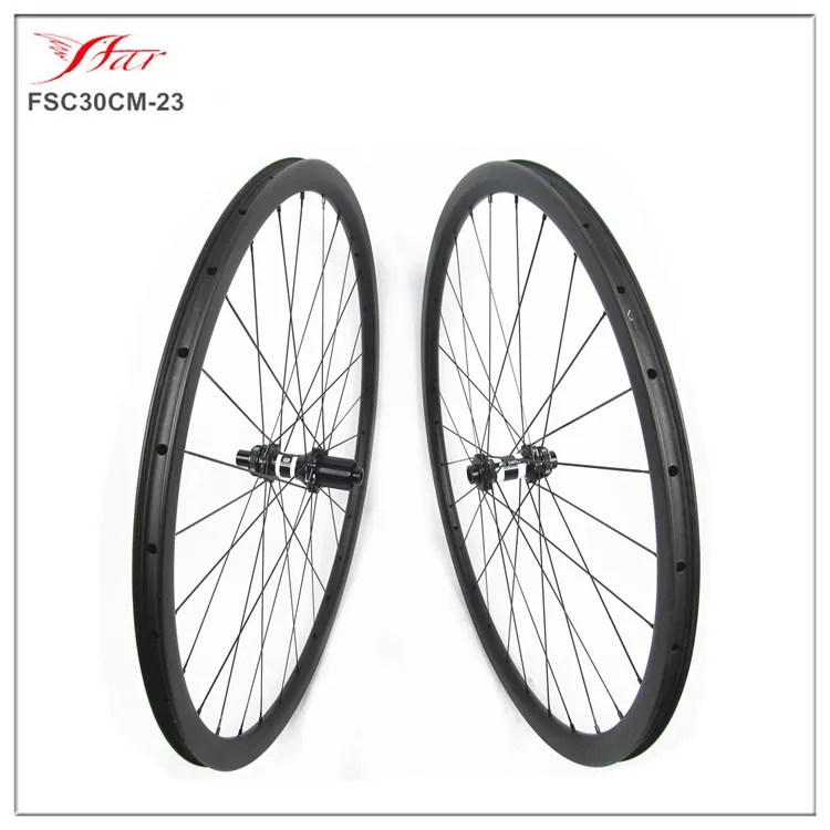 700C китайские карбоновые колеса велосипед-циклокросс 30 мм глубина с DT 350s 1484 г