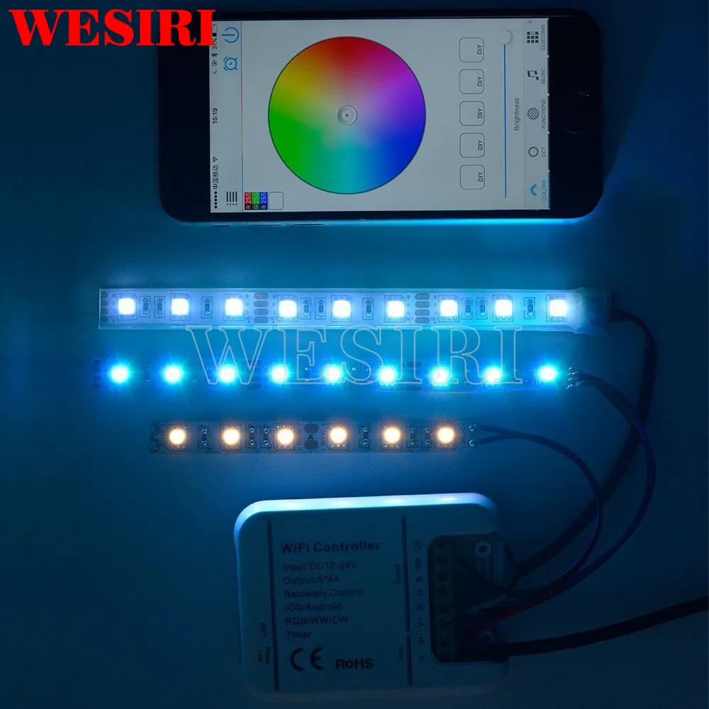 Умный WiFi светодиодный контроллер 5 каналов управления 4A 5CH CW/WW RGB RGBW RGBWW таймер со