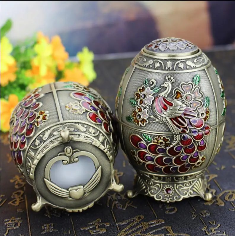 

antique peacock embossed metal toothpick holder box organizer tableware home decoration tandenstoker houder YQT014