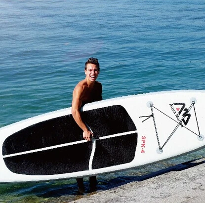 TOP QUALITY Aqua Marina 12ft SPK-4 12'''x32''x6'' inflatable surf board SUP stand up paddle including hand pump carry bag