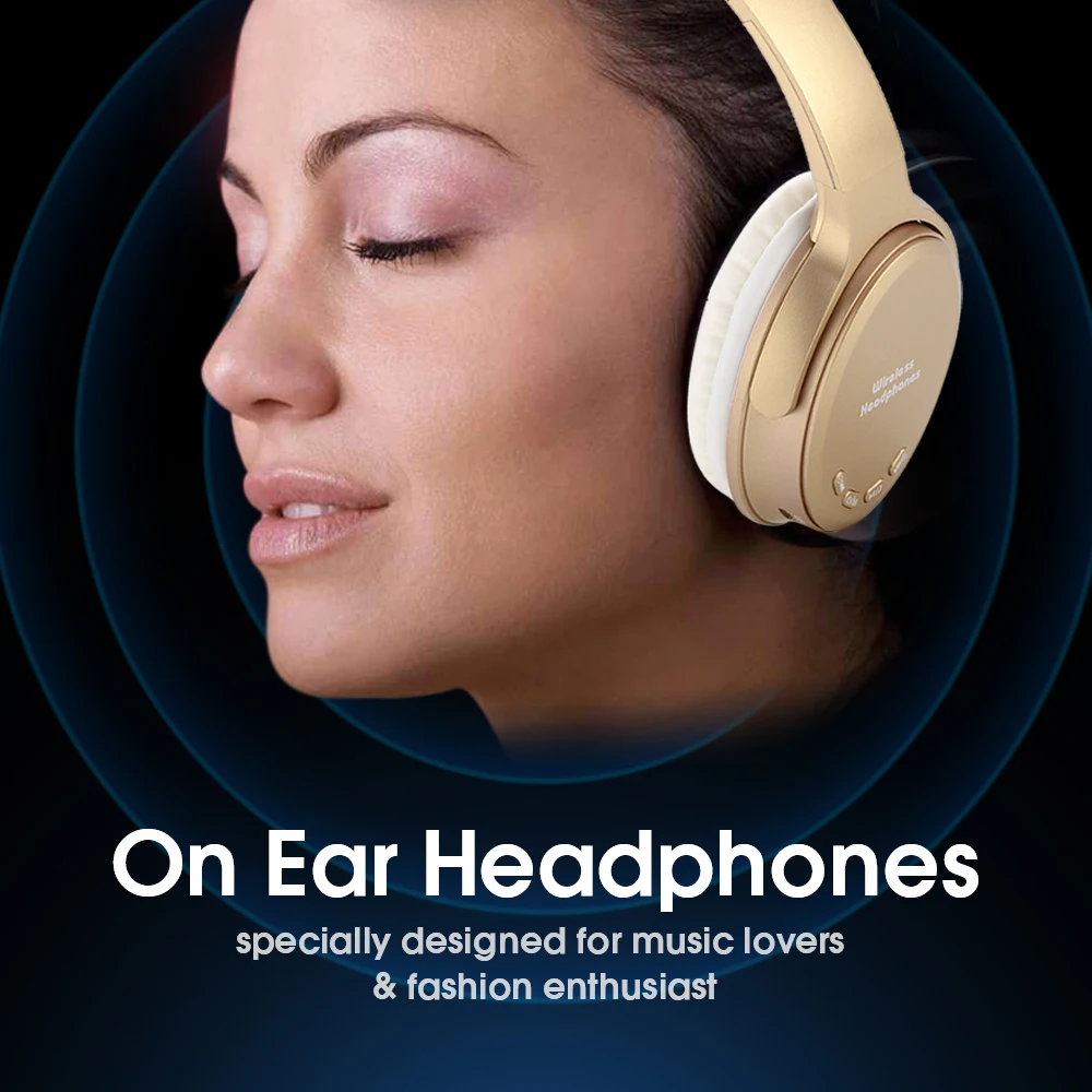 Беспроводные наушники DH888 Bluetooth 5 0 складные стерео бас повязка на голову слот для