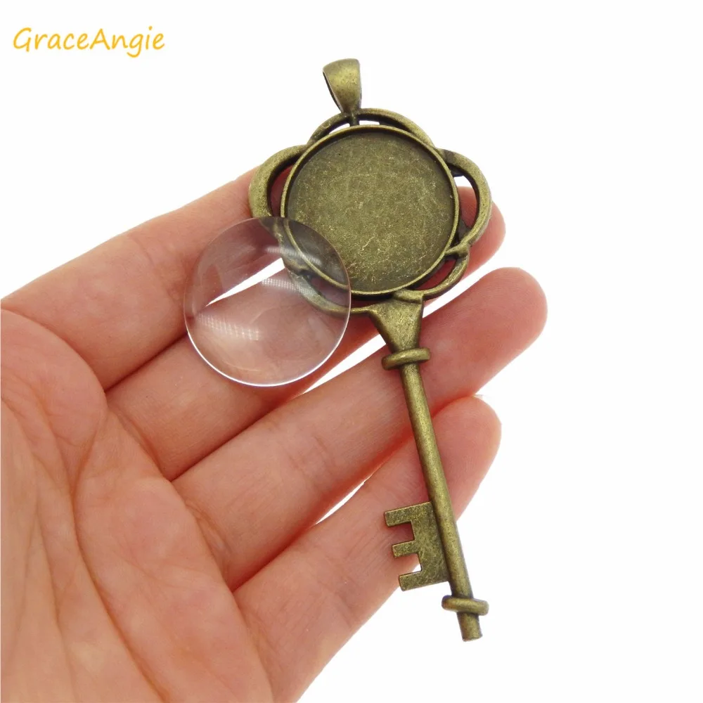 GraceAngie 5 комплектов в стиле античной бронзы DIY Цепочки и ожерелья Подвески Брелок