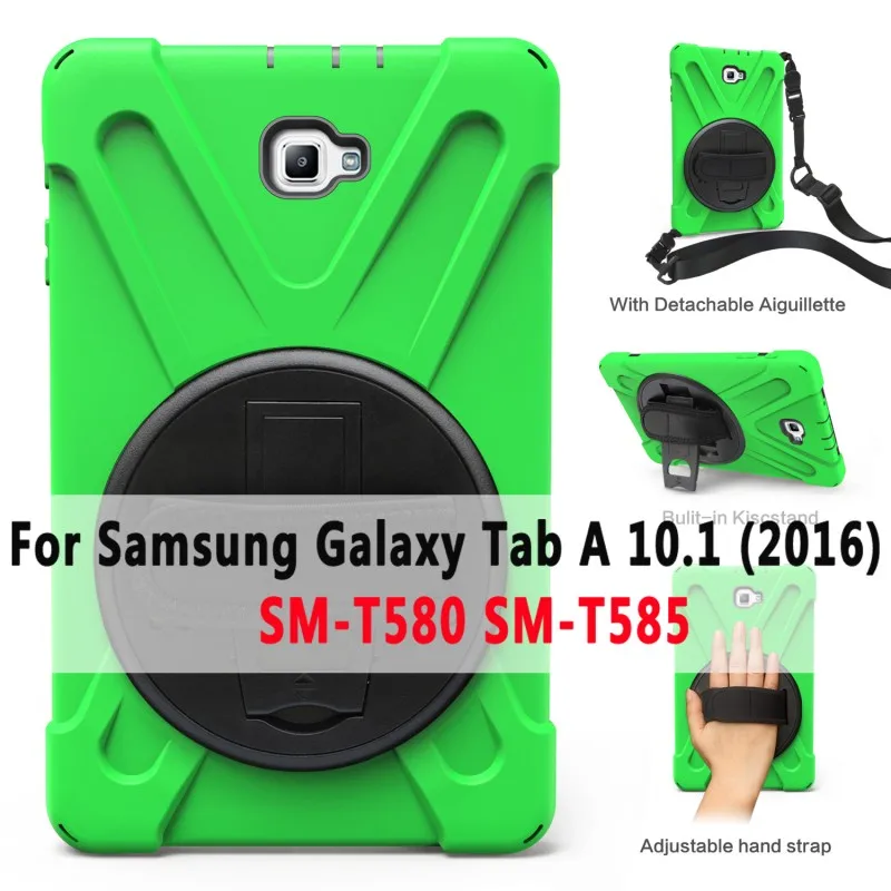 SM-T580 Case Вращающийся ручной плечевой ремень чехол для samsung Galaxy Tab A A6 10,1 T585 T580 T580N T585N T510 T515 SM-T510 чехол Funda - Цвет: SM-T580 Case
