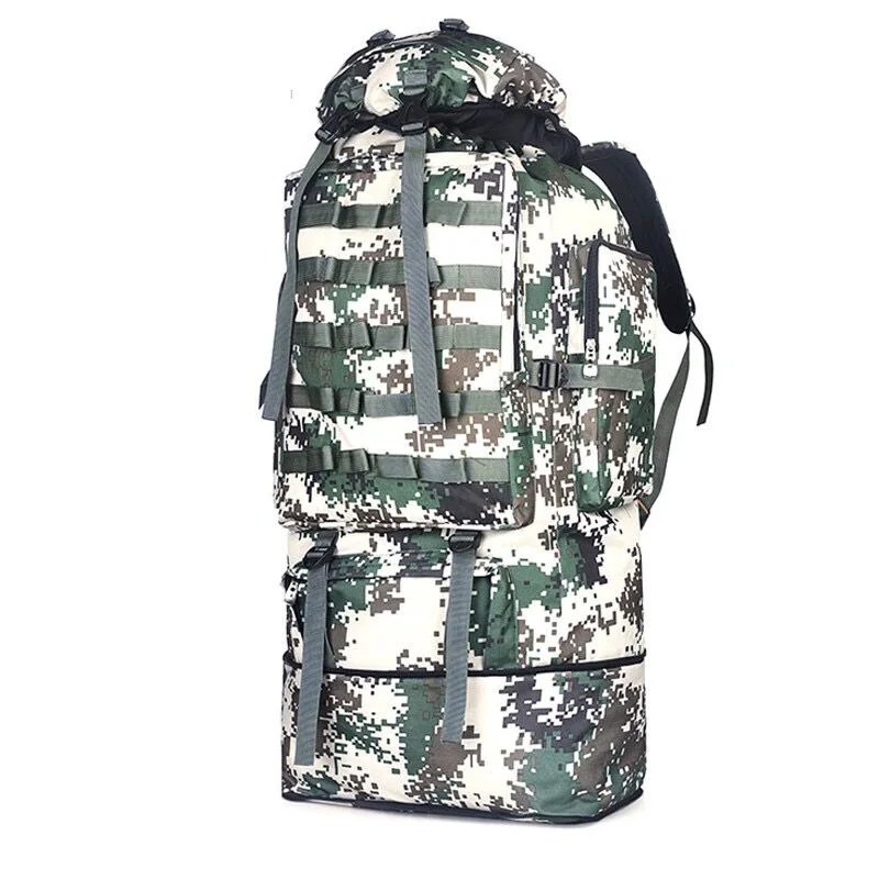 100л Военная Сумка Molle, походный тактический рюкзак, мужские большие рюкзаки, походные дорожные уличные спортивные сумки, рюкзак - Цвет: 07  Digital