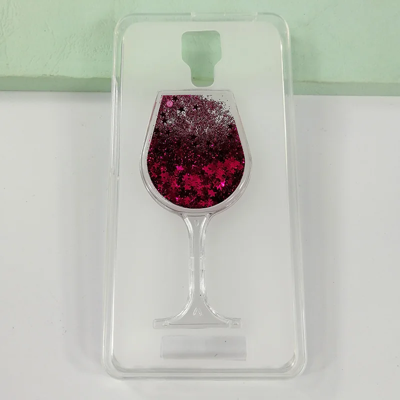 Защитный чехол Quicksand Стразы с рисунком красного вина для Fly Champ FS529 мягкий