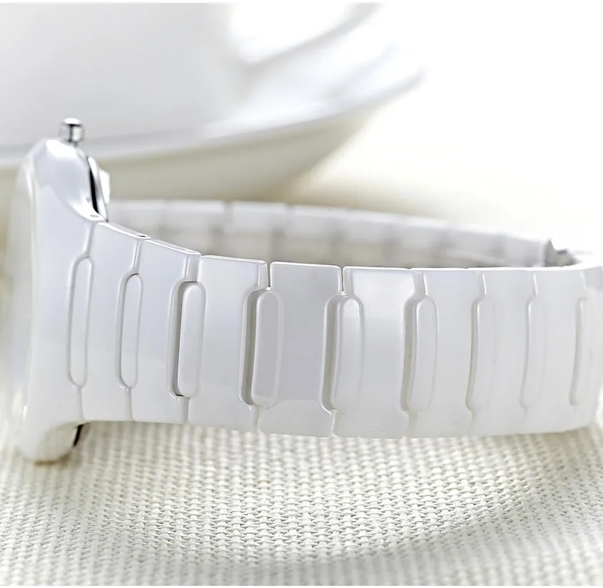 Лидирующий бренд Для женщин кварцевые Керамика часы Дамская мода Любители