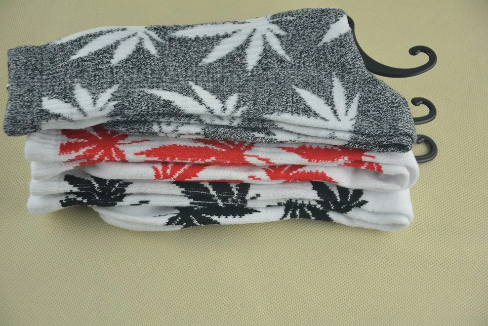 

10pairs/lot cool Plant leaves socks Fashion hemp leaf streetwear weed socks