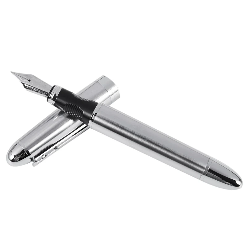 Jinhao 450 A перьевая ручка iridiumstudent 0 5 мм перо Ручка роллер серебро|Перьевые ручки| |