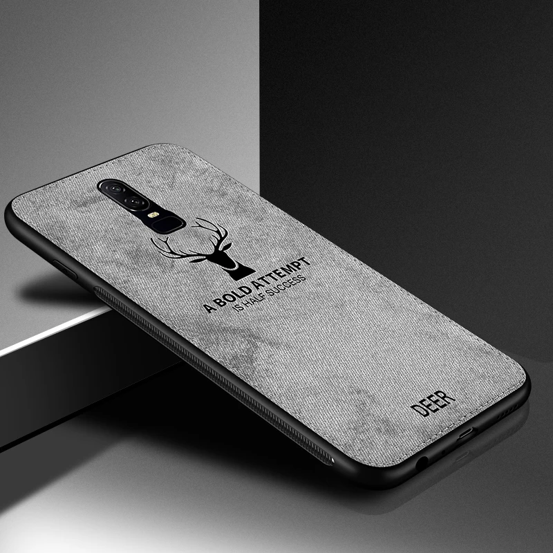 Роскошные Чехлы для OnePlus 6 T ткань текстура Мягкий защитный чехол 6T oneplus6