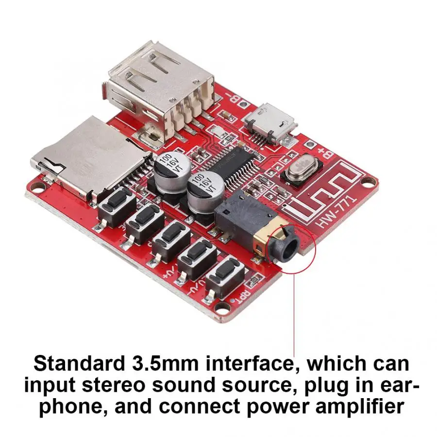 Power Amplifier Audio Receiver Module Car Motherboard Speaker Bluetooth MP3 Stereo Board | Электроника
