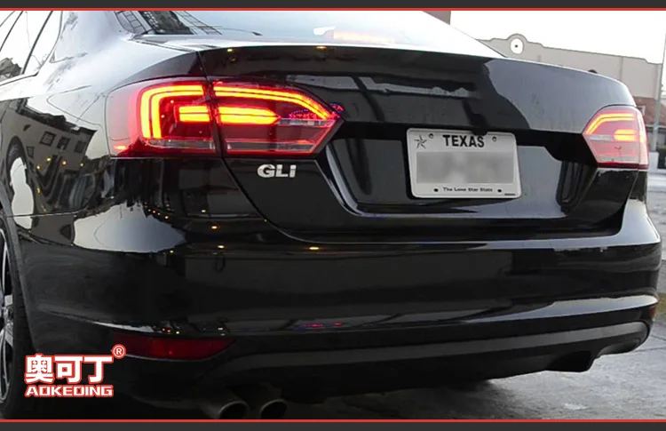 AKD Тюнинг автомобилей задние фонари для VW Jetta MK6 2012 Задние Фонари светодиодный DRL ходовые фары, противотуманные фары ангельские глаза задние парковочные огни