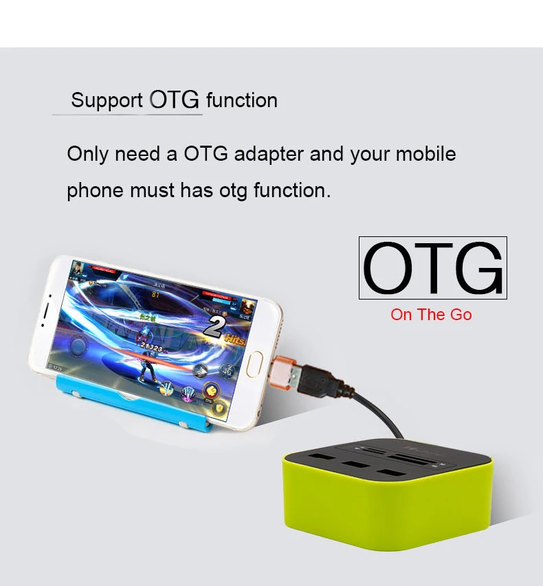 USB COMBO 3 порта HUB 2.0 концентратор + Мульти Card Reader все в одном для SD/MMC/ m2/MS/mp Pro Duo много